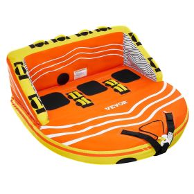 VEVOR Towable Tube for Boating, 1-3 Riders Inflatable Boat Tubes and Towables