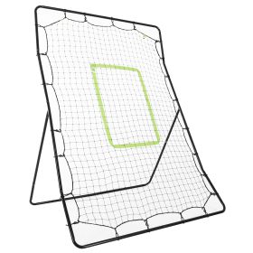 4 x 5.7ft Volleyball Rebounder Net with Strike Zone, Baseball Lacrosse Training Net for Pitching and Fielding
