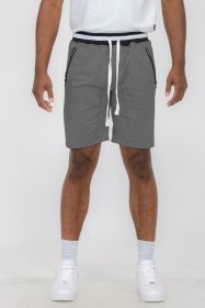 Weiv Mens French Terry Sweat Short (Color: CHARCOAL, size: S)
