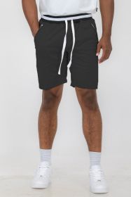 Weiv Mens French Terry Sweat Short (Color: Black, size: XL)